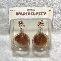 labubu fluffy pompom earrings
