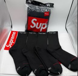 black supreme socks