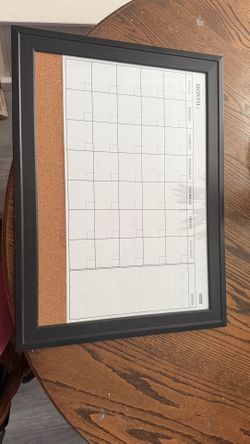 Dry Erase Monthly Calendar