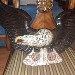 Hand Carved , Solid Mohagany,  1950's