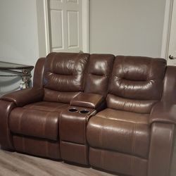 Sofa  con asiento reclinable doble