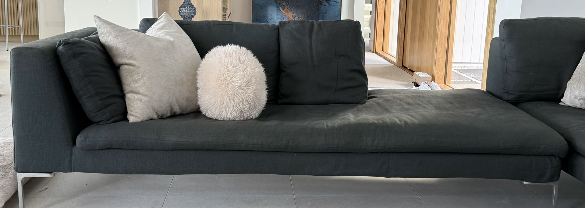 B & B Italia Charles Sofa dark Gray 