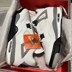 Jordan 4 white Cement sz 11