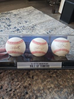 Authentic MLB HOF balls autographed