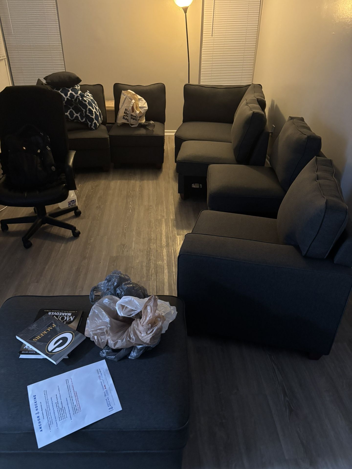 6 piece sectional couch with ottoman not pictured 