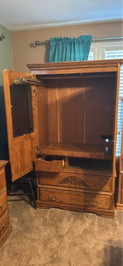 Oak armoire