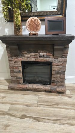 Freestanding electric fireplace o Chimenea electric a