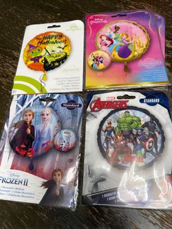 Character foil balloons