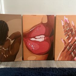 3 Piece Wall Art - Each Piece 24 by 16