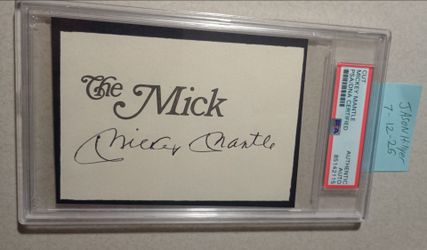 Mickey Mantel Autograph