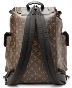 Louis Vuitton Christopher Monogram Macassar backpack.