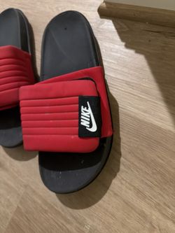 Red Nike Slides Size 10