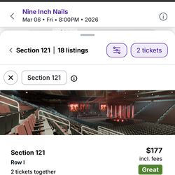 Nine inch nails tickets