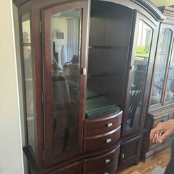 Ashley Furniture Cherry China Armoire (MUST GO NOW!!!) 