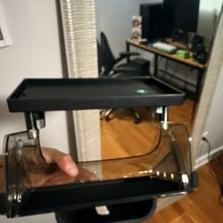 Hideable Under Screen Storage Organizer