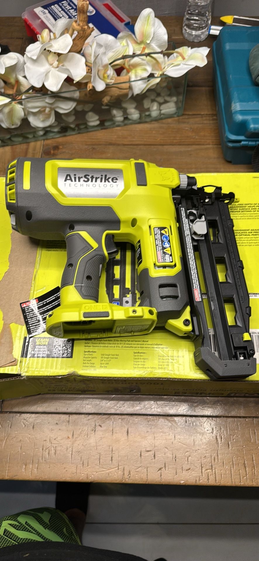 RYOBI ONE+ 18V AirStrike 16-Gauge Cordless Finish Nailer (Tool Only)