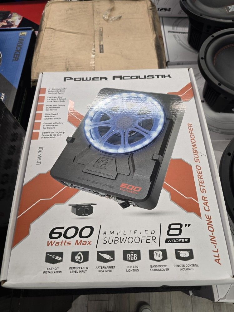 Power ACOUSTIK 8" HIDEAWAY