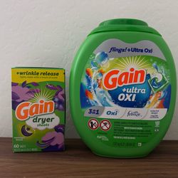 Gain fling laundry bundle - total 102 count