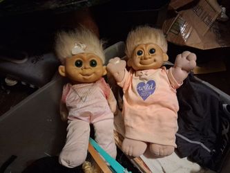 Large size troll dolls girl and boy