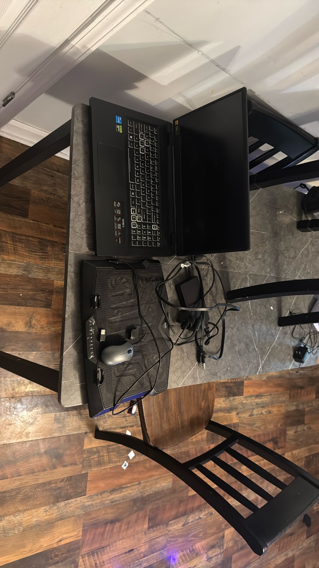 Gaming Laptop, Cooling Fans And Mouse