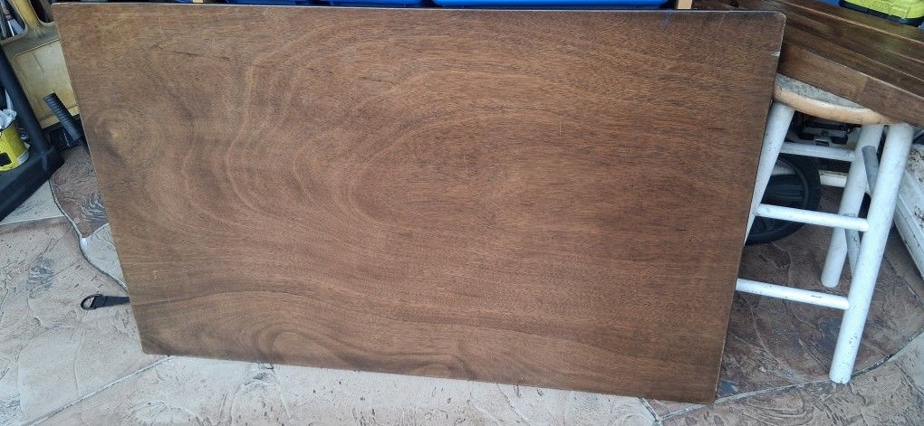 Beautiful π 4ft X 30" Wood Table X3 Foldup Wood Portable Chairs Kitchen Poolside Balcony Pool Deck Cards