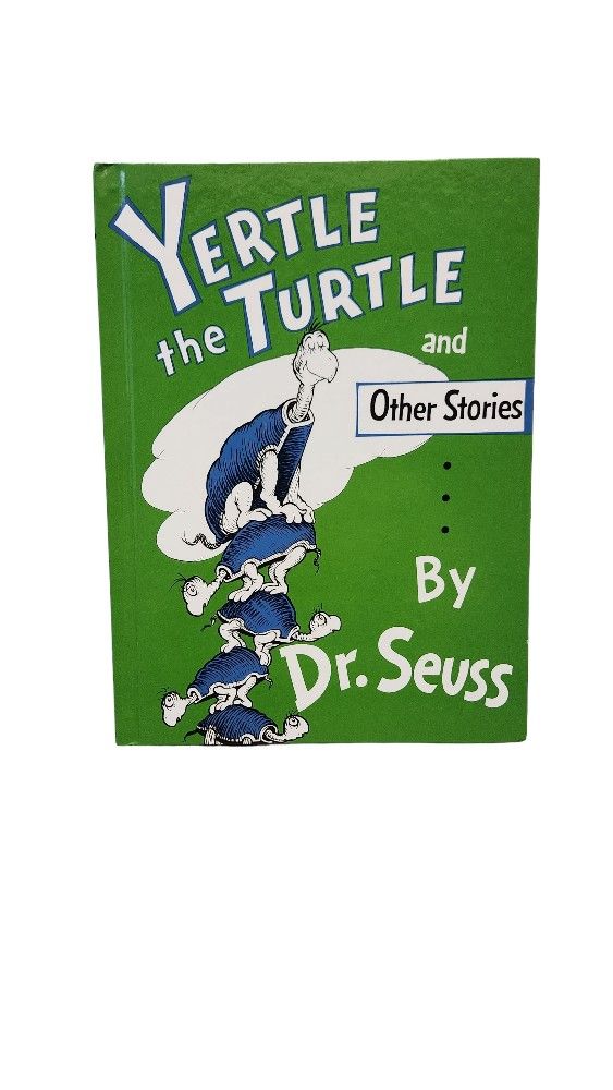 Vintage 1996 Dr Seuss Yertle The Turtle Glossy Hardback Book