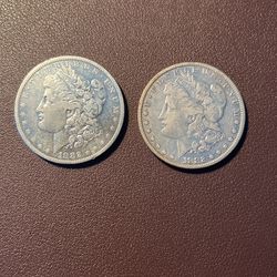 1882 Morgan Dollar Coins