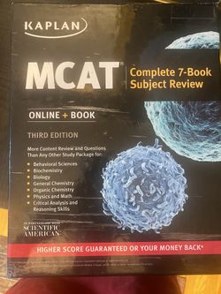 Mcat Prep ; Prices Vary