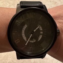 BNIB Tag Paper Box Curtis & Co Big Time Happy Hour Large Black 54mm Men’s Modern Watch Limited Edition HHGM-GM