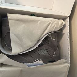 Jordan 5 Wolf Grey sz 8/8.5