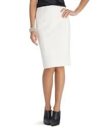 White House Black Market White Pencil Skirt 