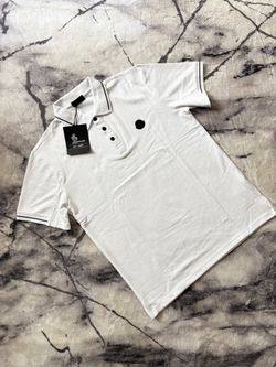 White Moncler polo (M,L)