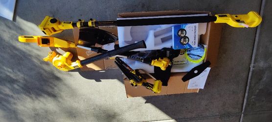 Imoumlive Power 6"Chainsaw With Extension Pole, Brushless Trimmer & Leaf Blower Combo 