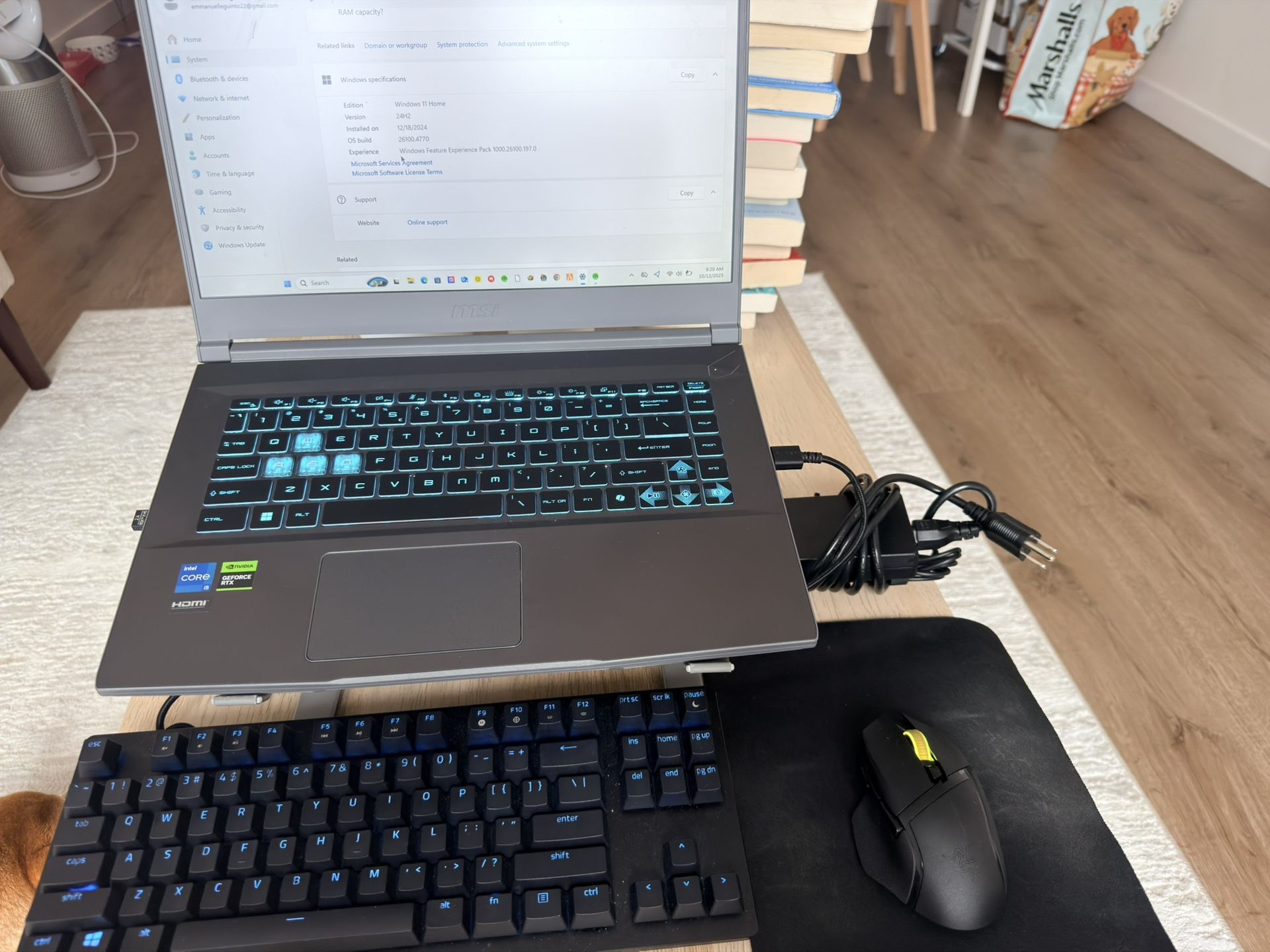 MSI  (GAMING LAPTOP)  5 Months Old 