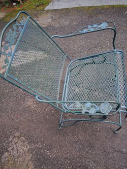 Wrought iron rocking Chair