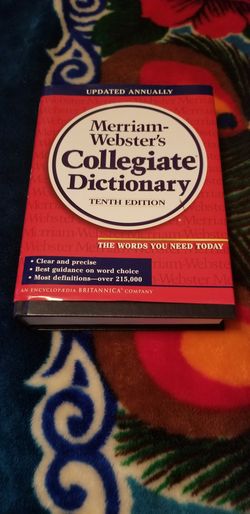 Brand new Webster's Collegiate Dictionary
