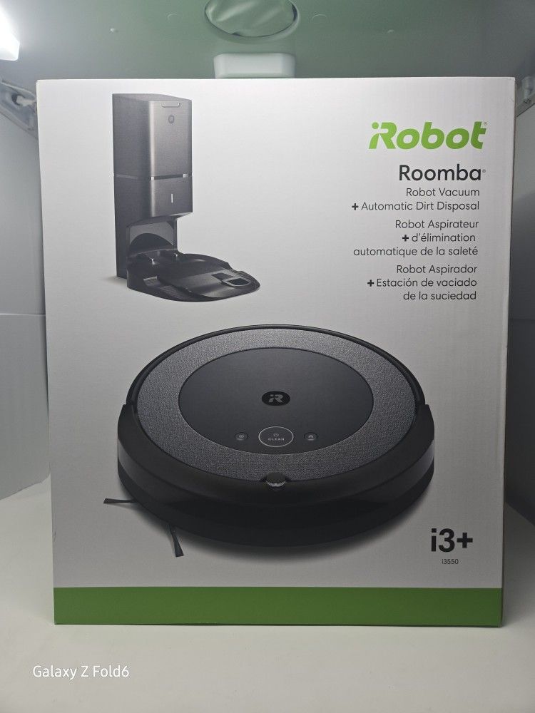 iRobot Roomba i3+ EVO (3550) Self-Emptying Robot Vacuum – Now Clean by Room with Smart Mapping, Empties Itself for Up to 60 Days, Works with Alexa, Id