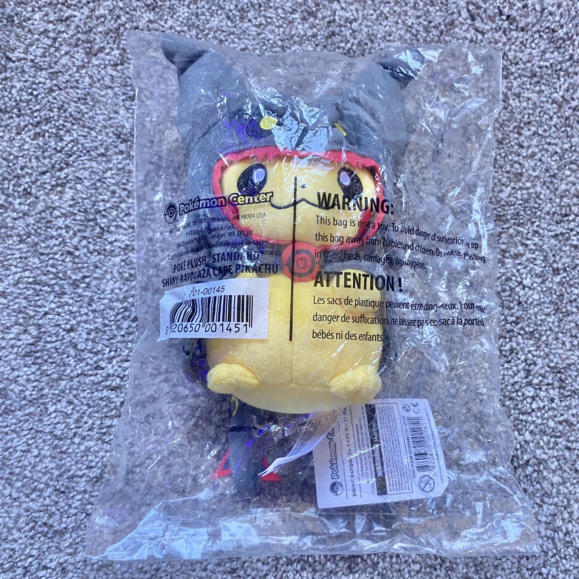 Pokémon Pikachu Plush Shiny Rayquaza Costume