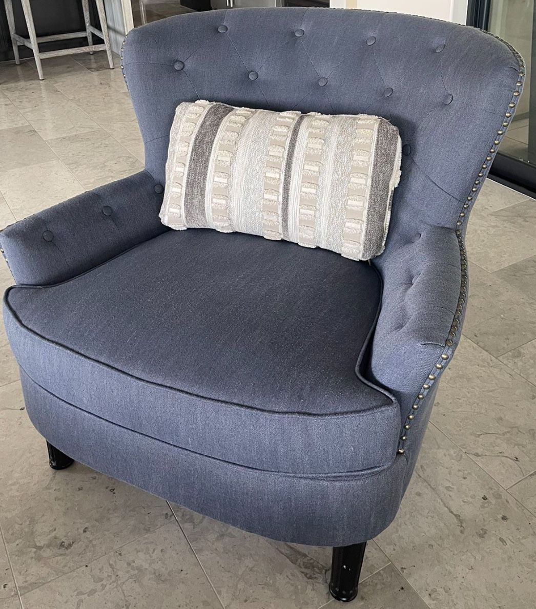 2 Pier 1 Armchair/ Accent chair / Like new condition. 38" wide x 40" deep × 35" high. Seat height 19". Seat depth 25". 
