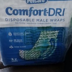 New Comfort-Dri Disposable Male Wraps Size M/L