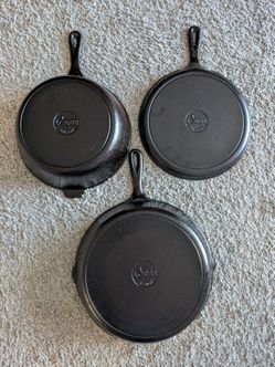 Lodge Cast Iron Pans - 3 Brand New Layers of Seasoning