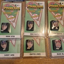 1999 Pin heads collectible, pins.