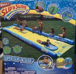 36 ft slipnslide & 8ft waterslide like new