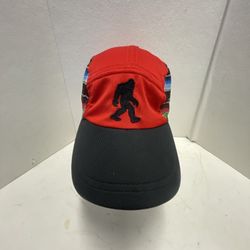 Headsweats Bigfoot 5 Panel Clip Back Hat Cap Crushable Performance Running Red