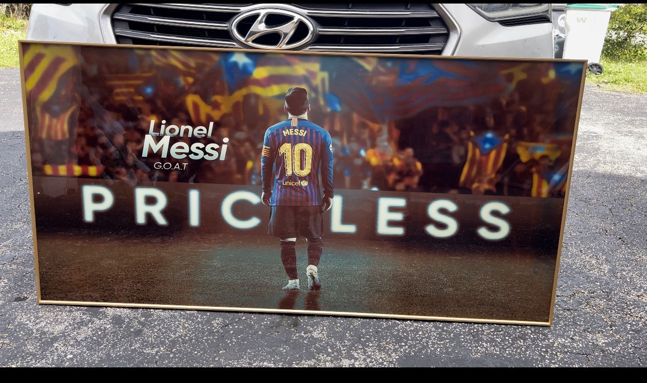 Messi Crystal Porcelain Painting
