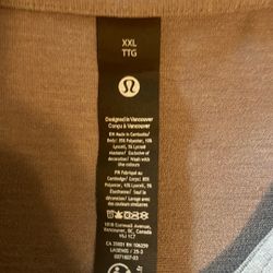 Lulu Lemon Xxl Shirt