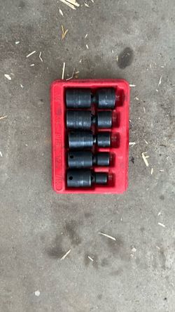 Snap On 5/8 Inch Swivel Socket Set 3/4-5/8-9/16-1/2-7/16