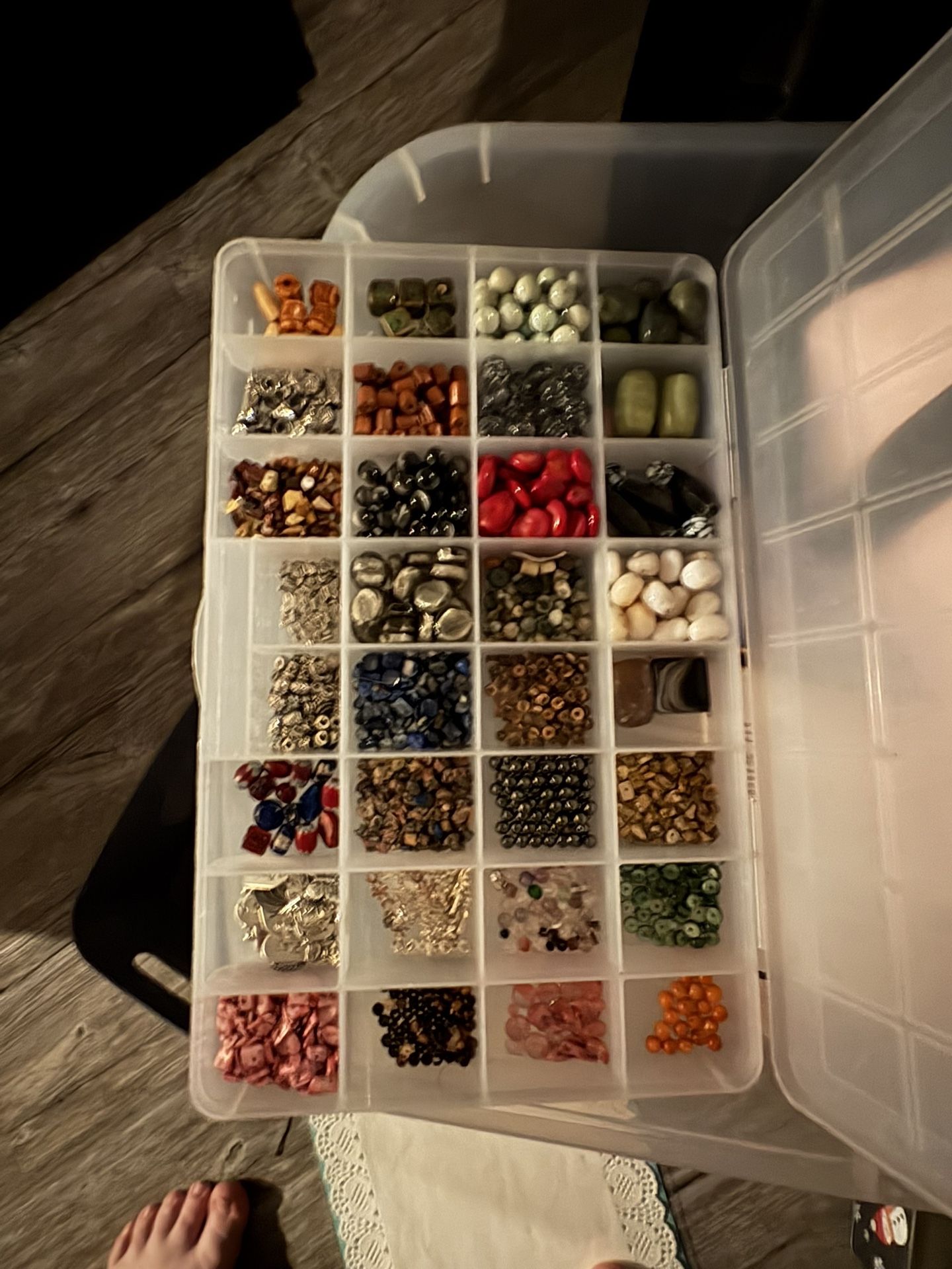 Assorted Beads And Jewelry Making supplies