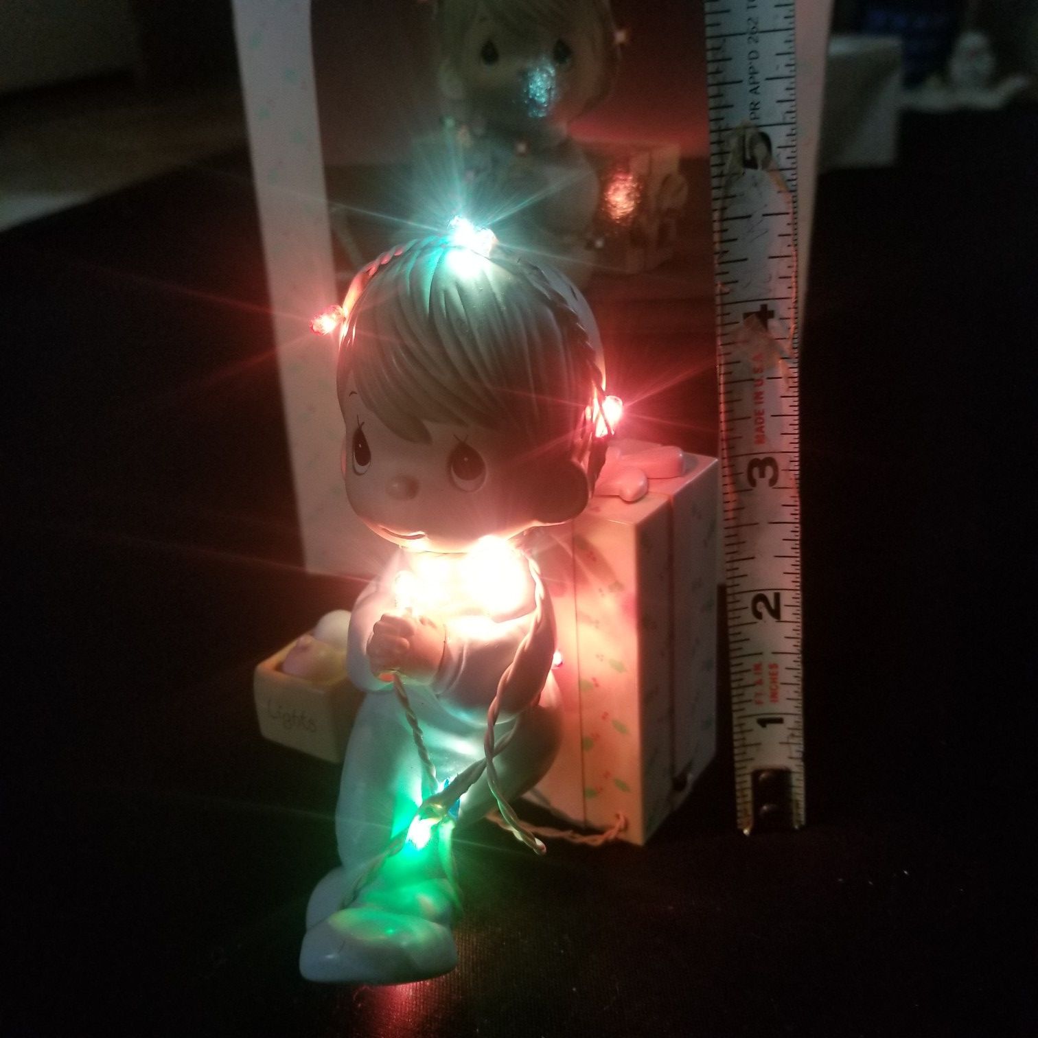 Precious Moments Light Up "May Your Christmas be Delightful" Figurine