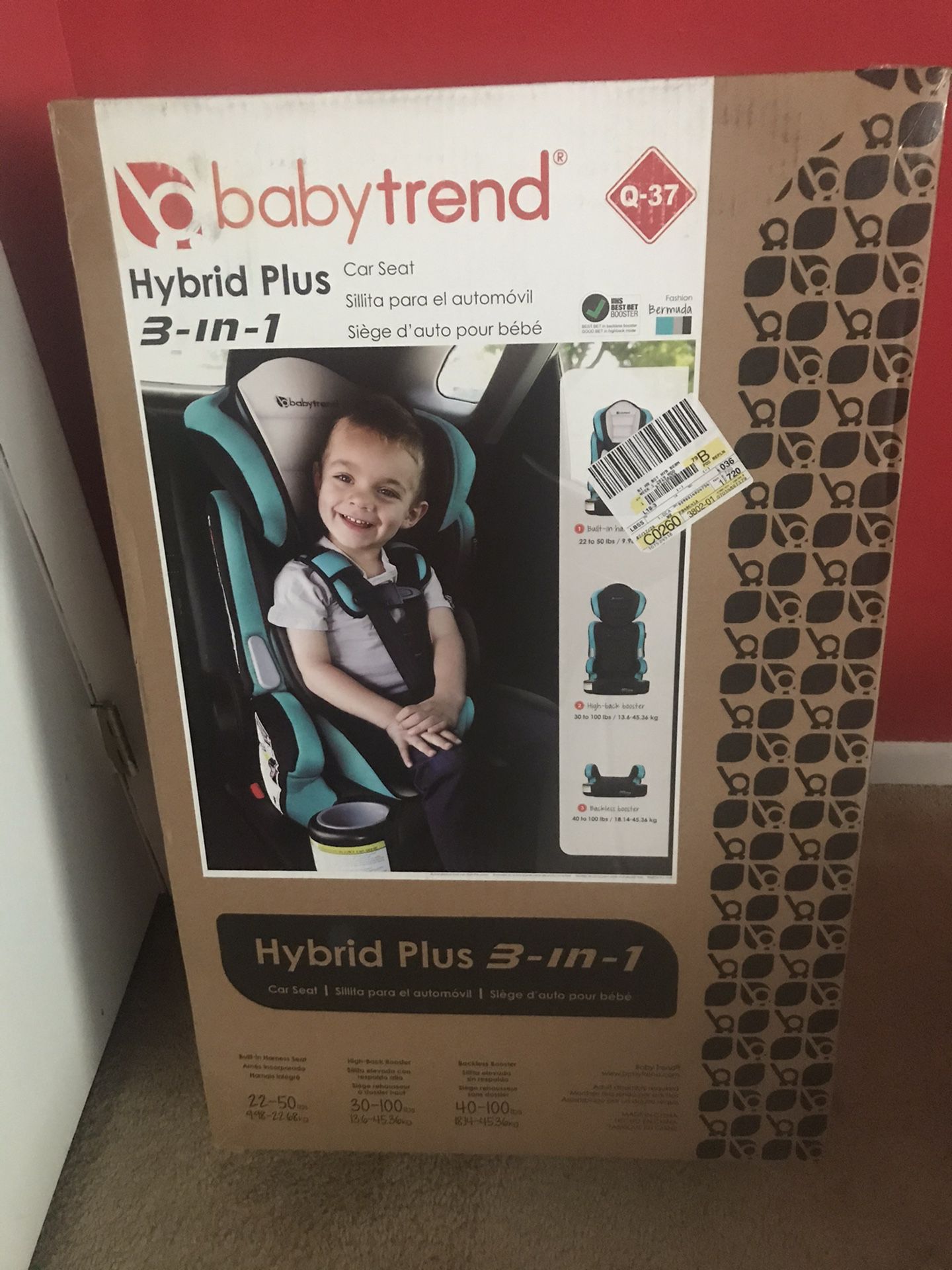 BABY TREND 3-1 CAR SEAT (BRAND NEW STILL IN BOX)
